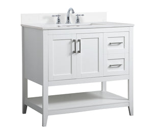 Aubrey Bathroom Vanity Set in White
