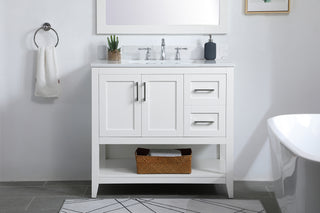 Aubrey Bathroom Vanity Set in White