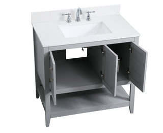 Aubrey Bathroom Vanity Set in Grey