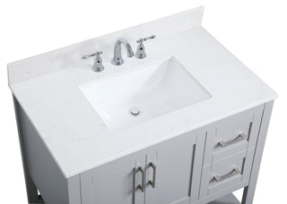 Aubrey Bathroom Vanity Set in Grey