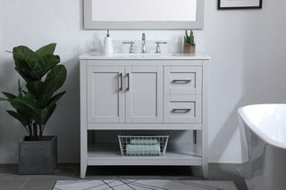 Aubrey Bathroom Vanity Set in Grey