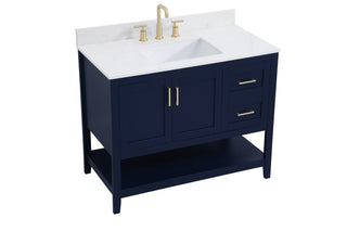 Aubrey Bathroom Vanity Set in Blue