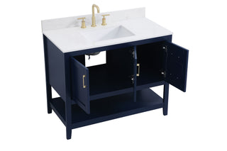 Aubrey Bathroom Vanity Set in Blue