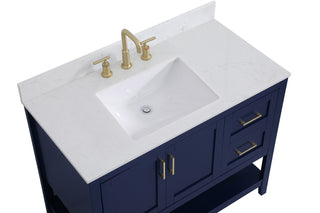 Aubrey Bathroom Vanity Set in Blue