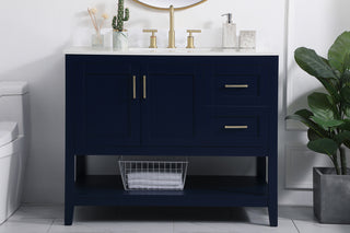 Aubrey Bathroom Vanity Set in Blue