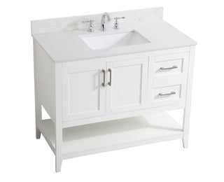 Aubrey Bathroom Vanity Set in White