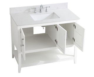Aubrey Bathroom Vanity Set in White