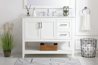 Aubrey Bathroom Vanity Set in White