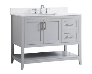 Aubrey Bathroom Vanity Set in Grey