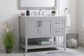 Aubrey Bathroom Vanity Set in Grey