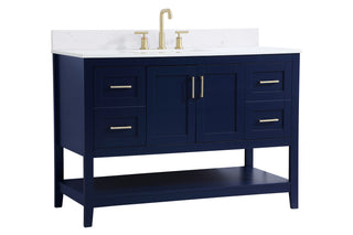 Aubrey Bathroom Vanity Set in Blue