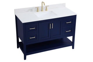 Aubrey Bathroom Vanity Set in Blue