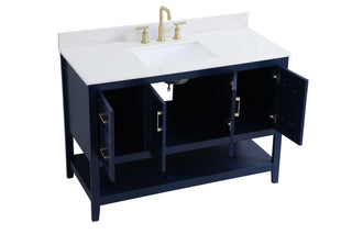 Aubrey Bathroom Vanity Set in Blue