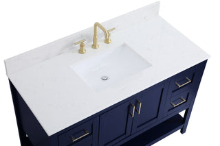 Aubrey Bathroom Vanity Set in Blue