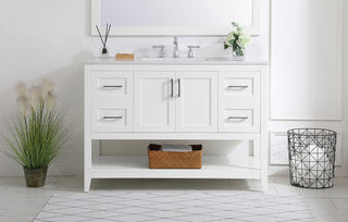 Aubrey Bathroom Vanity Set in White