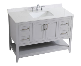 Aubrey Bathroom Vanity Set in Grey
