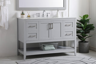 Aubrey Bathroom Vanity Set in Grey