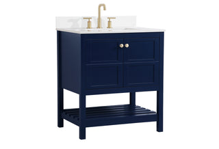 Theo Bathroom Vanity Set in Blue