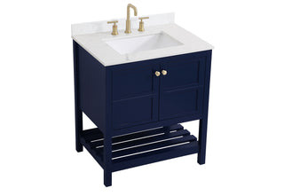 Theo Bathroom Vanity Set in Blue
