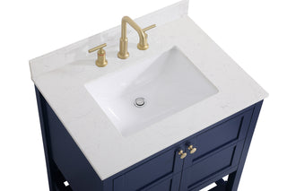 Theo Bathroom Vanity Set in Blue