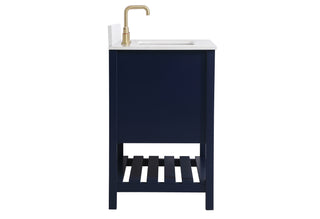 Theo Bathroom Vanity Set in Blue