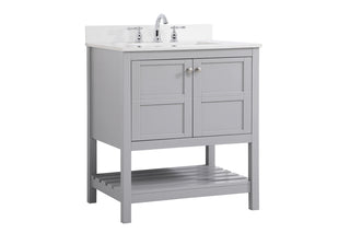 Theo Bathroom Vanity Set in Gray