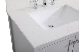 Theo Bathroom Vanity Set in Gray
