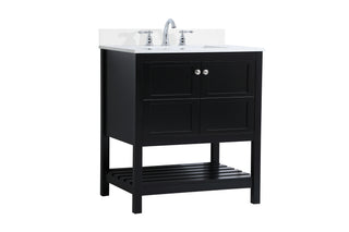 Theo Bathroom Vanity Set in Black