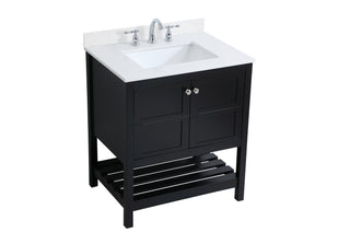 Theo Bathroom Vanity Set in Black