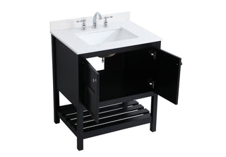 Theo Bathroom Vanity Set in Black