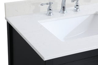 Theo Bathroom Vanity Set in Black