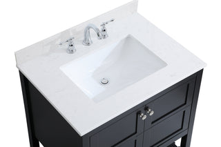 Theo Bathroom Vanity Set in Black