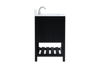 Theo Bathroom Vanity Set in Black