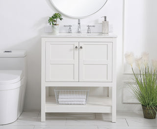 Theo Bathroom Vanity Set in White