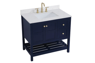 Theo Bathroom Vanity Set in Blue
