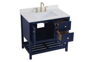 Theo Bathroom Vanity Set in Blue
