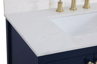 Theo Bathroom Vanity Set in Blue