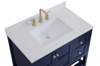 Theo Bathroom Vanity Set in Blue