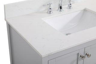 Theo Bathroom Vanity Set in Gray