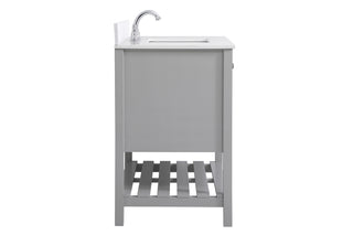 Theo Bathroom Vanity Set in Gray
