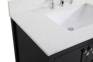 Theo Bathroom Vanity Set in Black