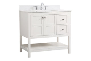 Theo Bathroom Vanity Set in White