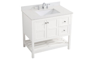 Theo Bathroom Vanity Set in White