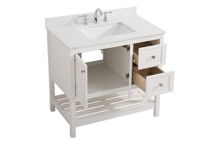 Theo Bathroom Vanity Set in White