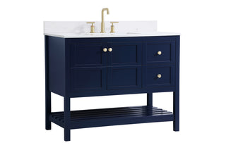 Theo Bathroom Vanity Set in Blue