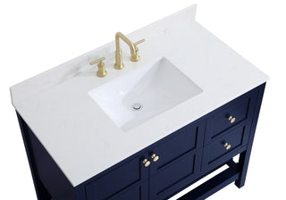 Theo Bathroom Vanity Set in Blue