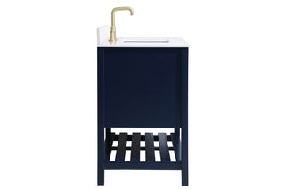 Theo Bathroom Vanity Set in Blue