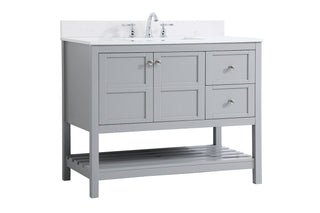 Theo Bathroom Vanity Set in Gray