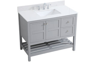 Theo Bathroom Vanity Set in Gray