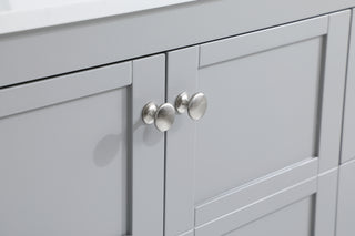 Theo Bathroom Vanity Set in Gray